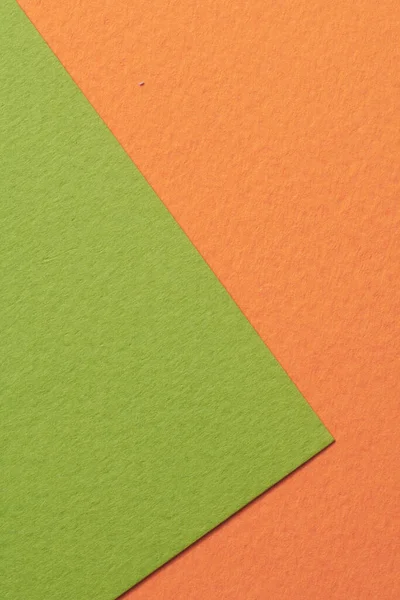 Rough Kraft Paper Background Paper Texture Orange Green Colors Mockup — Stock Photo, Image