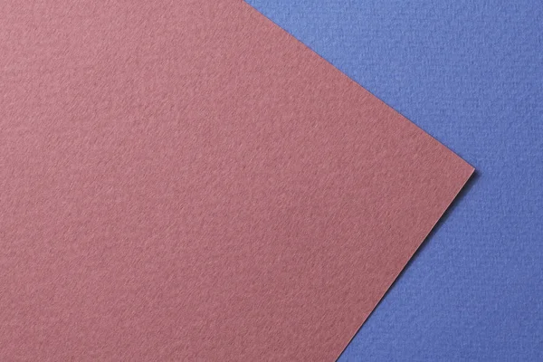 Durva Kraft Papír Háttér Papír Textúra Burgundi Kék Színek Mockup — Stock Fotó