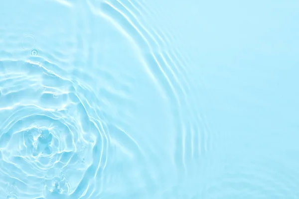 Vízkék Felület Elvont Háttér Hullámok Hullámok Kozmetikai Hidratáló Buborékokkal — Stock Fotó
