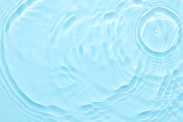 Água Azul Superfície Abstrato Fundo Ondas Ondulações Hidratante Cosmético Com — Fotografia de Stock