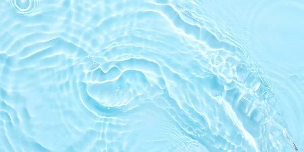 Вода Голубой Поверхности Абстрактного Фона Волны Рябь Косметического Увлажнителя Пузырьками — стоковое фото