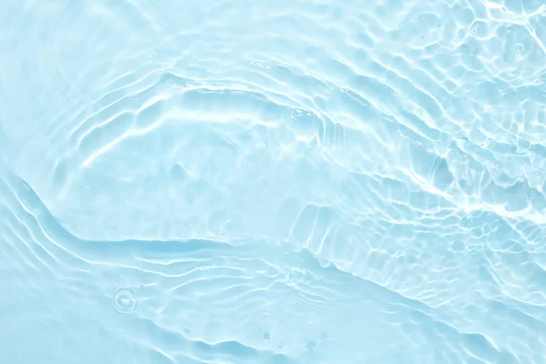 Vannblå Abstrakt Bakgrunn Bølger Krusninger Kosmetisk Fuktighetskrem Med Bobler – stockfoto