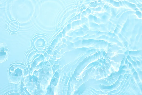 Water Blue Surface Abstract Background Waves Ripples Cosmetic Moisturizer Bubbles — Stock Photo, Image
