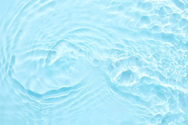 Vodní Modrý Povrch Abstraktní Pozadí Vlny Vlnky Kosmetického Hydratačního Přípravku — Stock fotografie