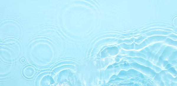 Surface Bleu Eau Fond Abstrait Ondes Ondulations Hydratant Cosmétique Avec — Photo