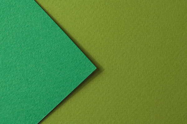 stock image Rough kraft paper background, paper texture different shades of green. Mockup with copy space for text