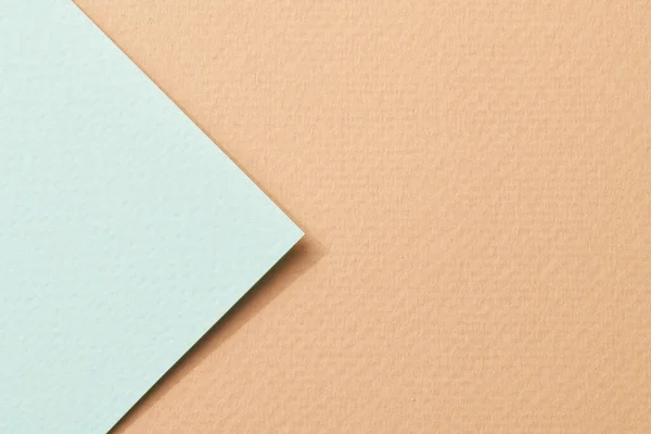 Rohes Kraftpapier Hintergrund Papier Textur Mint Beige Farben Mockup Mit — Stockfoto