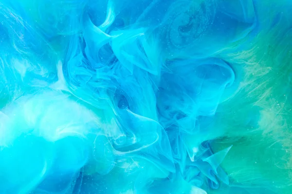 Blaue Farbe Abstrakter Rauch Hintergrund Mischen Sie Alkohol Tinte Kreative — Stockfoto
