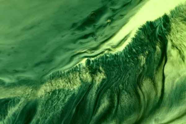 Αφηρημένο Πράσινο Χρώμα Φόντο Πολύχρωμη Ρευστή Τέχνη Κύματα Πιτσιλιές Και — Φωτογραφία Αρχείου