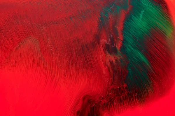Sfondo Creativo Astratto Multicolore Inchiostro Rosso Con Alcol Verde Esplosione — Foto Stock