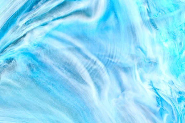 Αφηρημένο Φόντο Μπλε Χρώματος Πολύχρωμη Ρευστή Τέχνη Κύματα Πιτσιλιές Και — Φωτογραφία Αρχείου