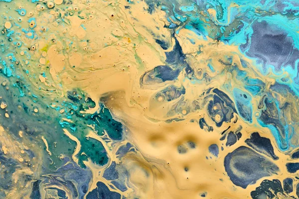 Fondo Versicolor Abstracto Arte Fluido Lujo Olas Salpicaduras Manchas Tinta — Foto de Stock