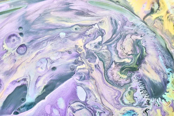 Разноцветный Творческий Абстрактный Фон Сиреневые Спиртовые Чернила Волны Пятна Пятна — стоковое фото
