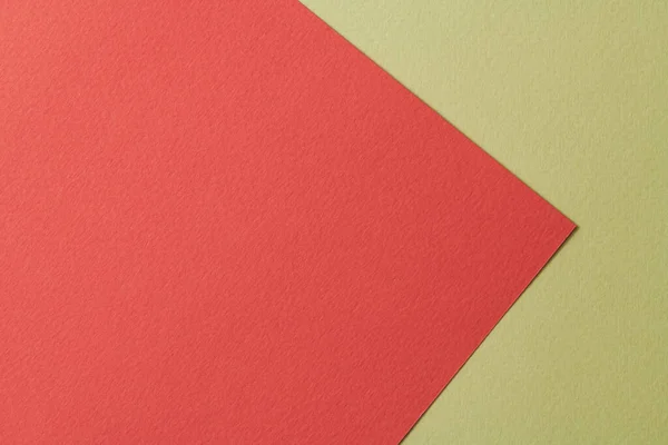 Ruvido Sfondo Carta Kraft Carta Texture Rosso Verde Colori Mockup — Foto Stock