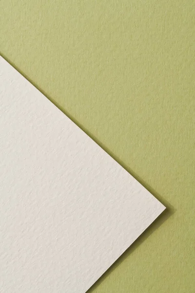 Ruvido Sfondo Carta Kraft Carta Texture Verde Colori Bianchi Mockup — Foto Stock