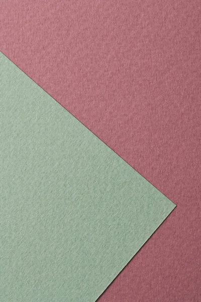 Durva Kraft Papír Háttér Papír Textúra Burgundi Zöld Színek Mockup — Stock Fotó