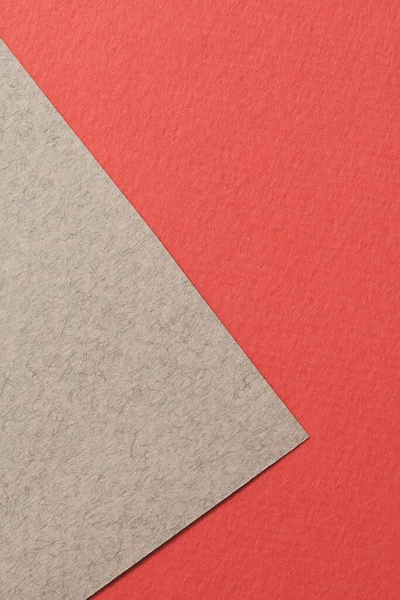 Hrubé Kraft Papír Pozadí Textura Papíru Červené Šedé Barvy Mockup — Stock fotografie