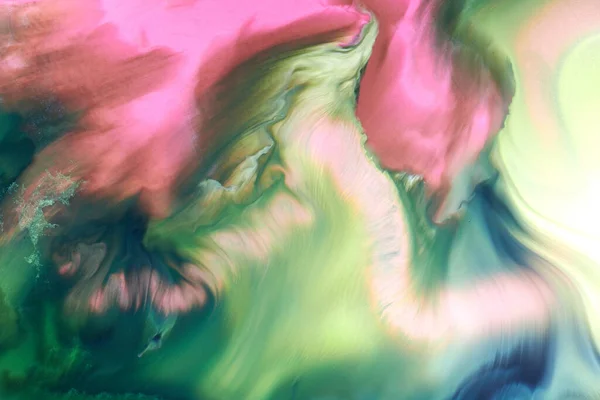 摘要反色背景 奢侈的流体艺术 浪花和斑斑的丙烯酸酒精墨水 油漆在水下 彩色大理石质感 — 图库照片