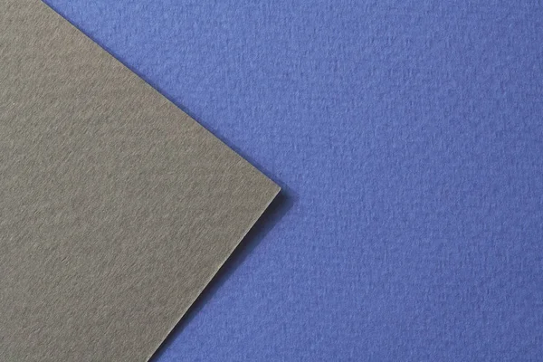 ラフなクラフト紙の背景 紙の質感グレー青の色 テキストのコピースペースを持つモックアップ — ストック写真