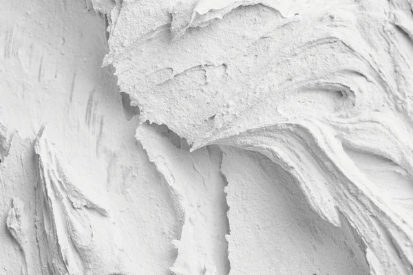 Decorativo Sfondo Stucco Bianco Texture Murale Con Pasta Riempitiva Applicata — Foto Stock