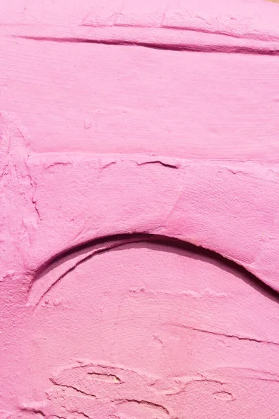 Fundo Massa Rosa Decorativa Textura Parede Com Pasta Enchimento Aplicada — Fotografia de Stock