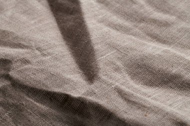 Çarşaf buruşmuş doku doğal kumaş arkaplan yakın plan