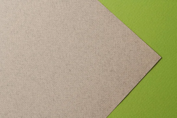 Ruvido Sfondo Carta Kraft Carta Texture Verde Colori Grigi Mockup — Foto Stock