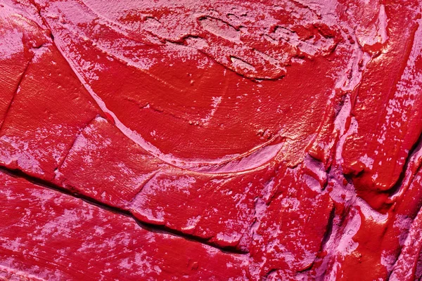 Fondo Decorativo Masilla Roja Textura Pared Con Pasta Relleno Aplicada —  Fotos de Stock