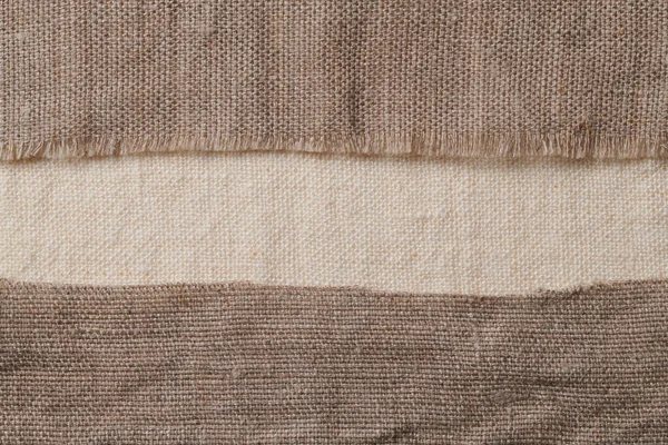 Linge Différentes Textures Couleurs Tissus Naturels Lin Coton Bio Confectionnés — Photo