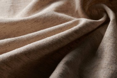 Çarşaf buruşmuş doku doğal kumaş arkaplan yakın plan