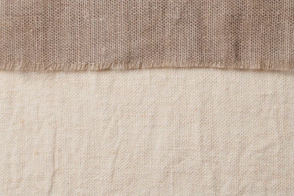 Linen Different Textures Colors Natural Fabrics Organic Flax Cotton Homespun — Stock Photo, Image