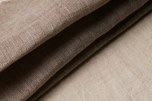 Linen Different Textures Colors Natural Fabrics Organic Flax Cotton Rolls — Stock Photo, Image