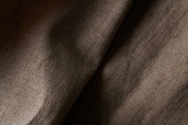 Λινό Τσαλακωμένη Υφή Φυσικό Ύφασμα Φόντο Closeup — Φωτογραφία Αρχείου