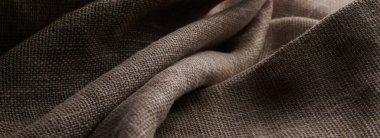 Çarşaf buruşmuş doku doğal kumaş arkaplan yakın plan