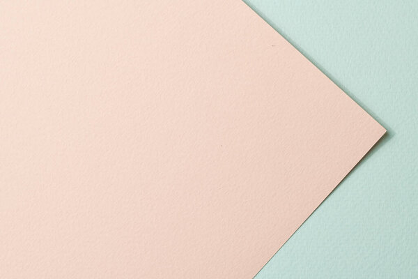 Rough kraft paper background, paper texture mint beige colors. Mockup with copy space for text