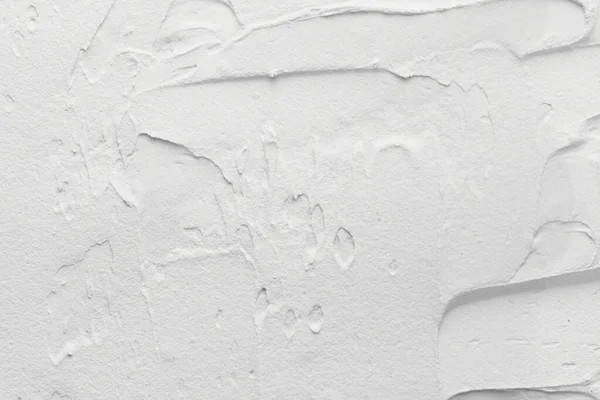 Dekorative Weiße Kitt Hintergrund Wandstruktur Mit Füllpaste Mit Spachtel Aufgetragen — Stockfoto