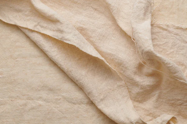 Pościel Zgnieciony Tekstury Naturalne Tkaniny Tło Zbliżenie — Zdjęcie stockowe