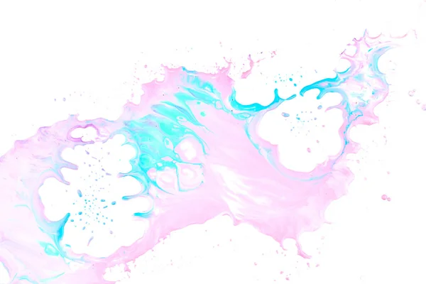 Gouttes Peinture Éclaboussures Sur Papier Blanc Explosion Multicolore Taches Encre — Photo