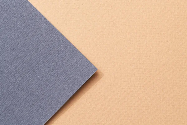 Ruwe Kraftpapier Achtergrond Papier Textuur Blauw Beige Kleuren Mockup Met — Stockfoto