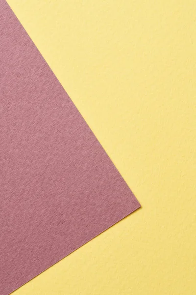 Fondo Papel Kraft Áspero Textura Papel Color Amarillo Burdeos Mockup — Foto de Stock