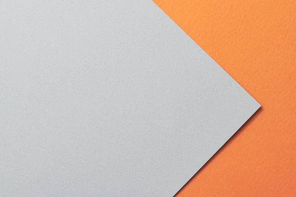 ラフなクラフト紙の背景 紙の質感オレンジグレーの色 テキストのコピースペースを持つモックアップ — ストック写真
