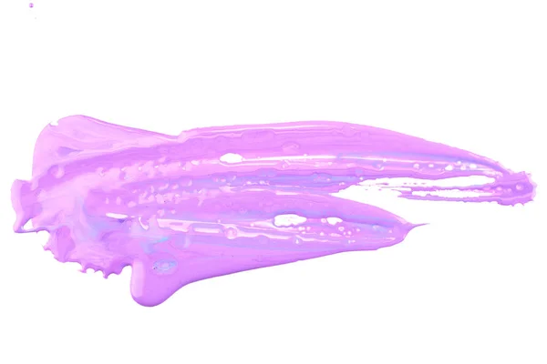 Cat Drop Atas Kertas Putih Latar Belakang Abstrak Tinta Lilac — Stok Foto