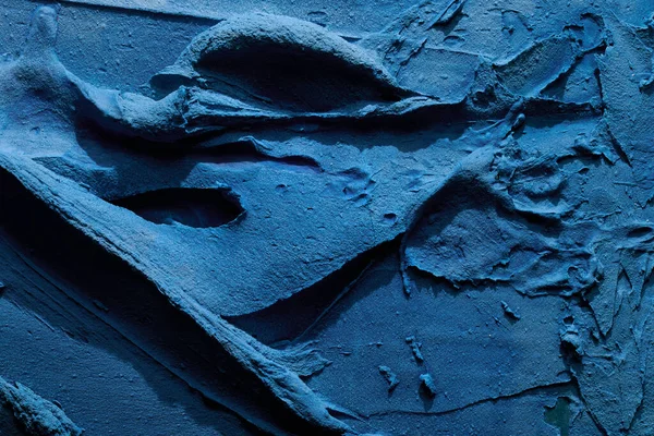 Dekoracyjne Niebieskie Tło Kit Tekstura Ścian Pastą Wypełniającą Nakładaną Szpachelką — Zdjęcie stockowe