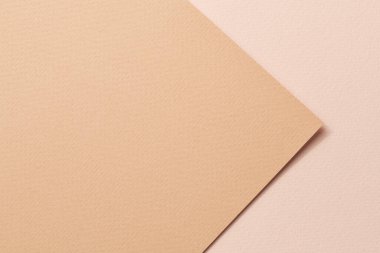 Kabataslak Kraft kağıt arkaplan, kağıt desen farklı bej Mockup tonlarında metin için kopyalama alanı