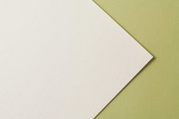Hrubé Kraft Papír Pozadí Textura Papíru Zelené Bílé Barvy Mockup — Stock fotografie