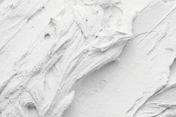 Fundo Massa Branca Decorativa Textura Parede Com Pasta Enchimento Aplicada — Fotografia de Stock