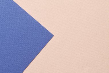 Kaba Kraft kağıt arka plan, kağıt deseni mavi bej renkler. Metin için kopyalama alanı olan bir model