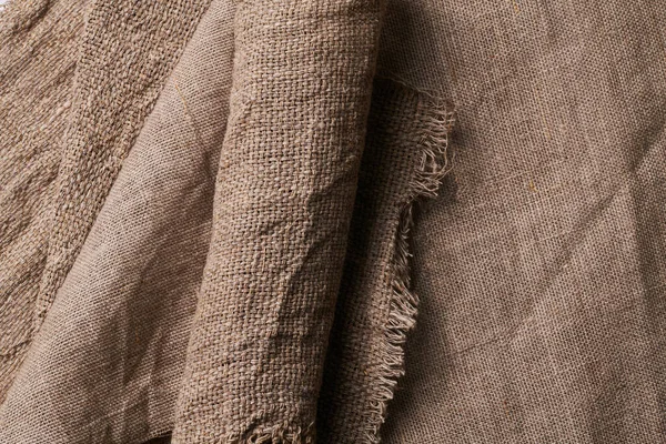 Látka Různých Texturách Barvách Přírodní Tkaniny Organického Lnu Bavlny Ručně — Stock fotografie