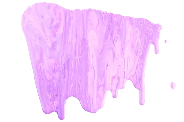油漆落在白纸上 丁香紫色墨水污迹抽象背景 — 图库照片