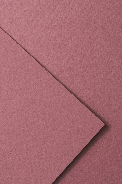 ラフなクラフト紙の作品の背景 幾何学的なモノクロームの紙のテクスチャブルゴーニュワインの色 Mockup Copy Space Tex — ストック写真